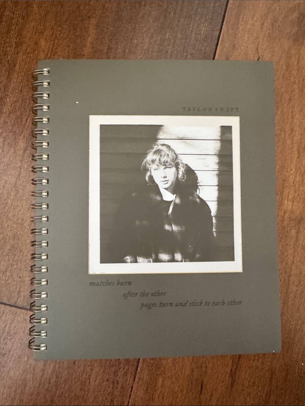 Taylor Swift Evermore Anniversary Spiral Notebook